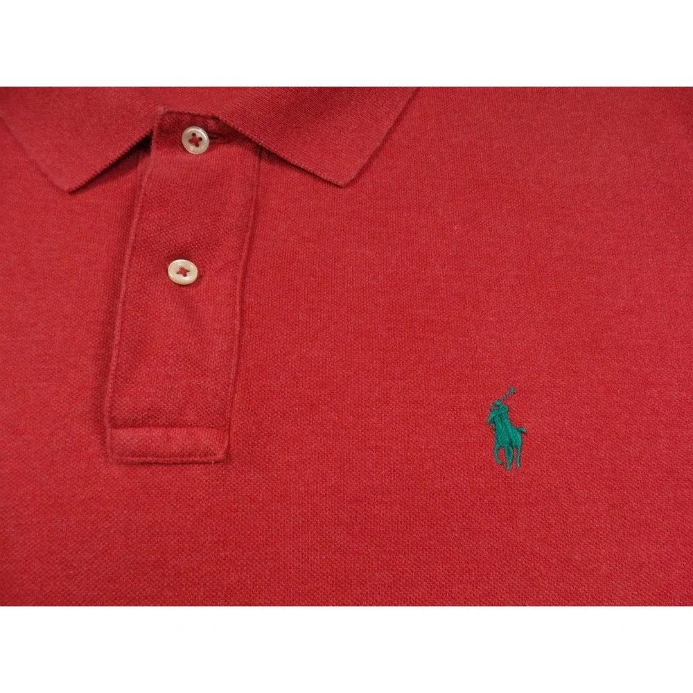 Polo Ralph Lauren Shirt Mens Size XXL Red Long Sleeve Stretch Embroidered‎ Pony
